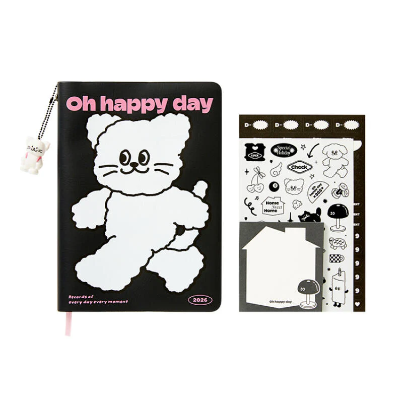 2026 OH HAPPY DAY DIARY BLACK