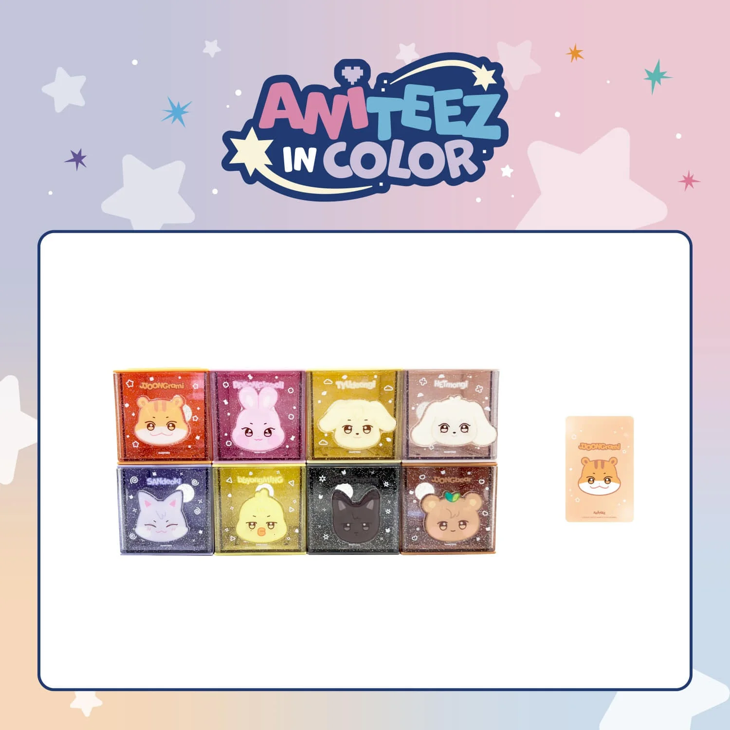 ATEEZ - ANITEEZ IN COLOR POP UP OFFICIAL MD COLORFUL STORAGE BOX