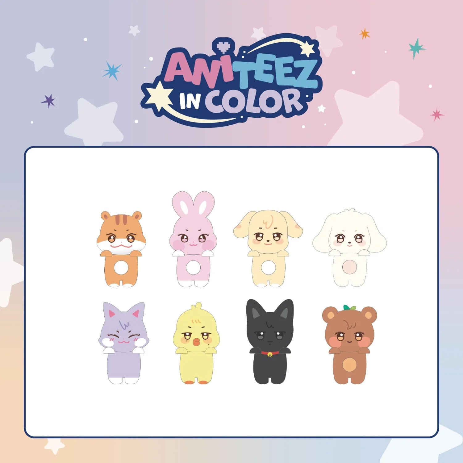 ATEEZ - ANITEEZ IN COLOR POP UP OFFICIAL MD MINI DECO FIGURE