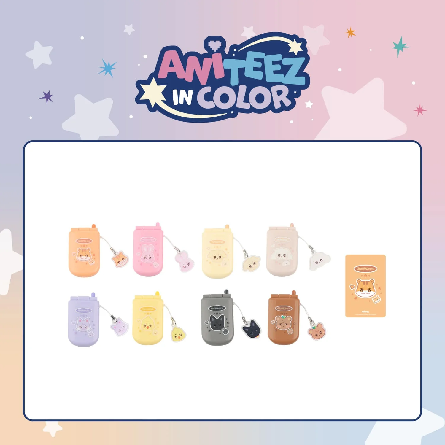 ATEEZ - ANITEEZ IN COLOR POP UP OFFICIAL MD MINIATURE PHONE SET