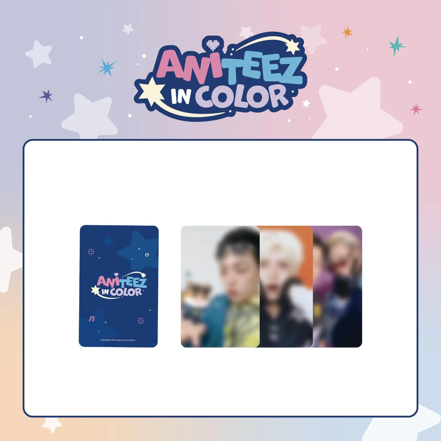 ATEEZ - ANITEEZ IN COLOR POP UP OFFICIAL MD RANDOM TRADING CARD