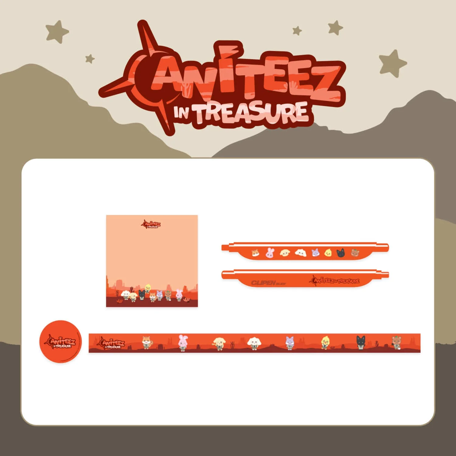 ATEEZ - ANITEEZ IN TREASURE OFFICIAL MD STATIONERY SET