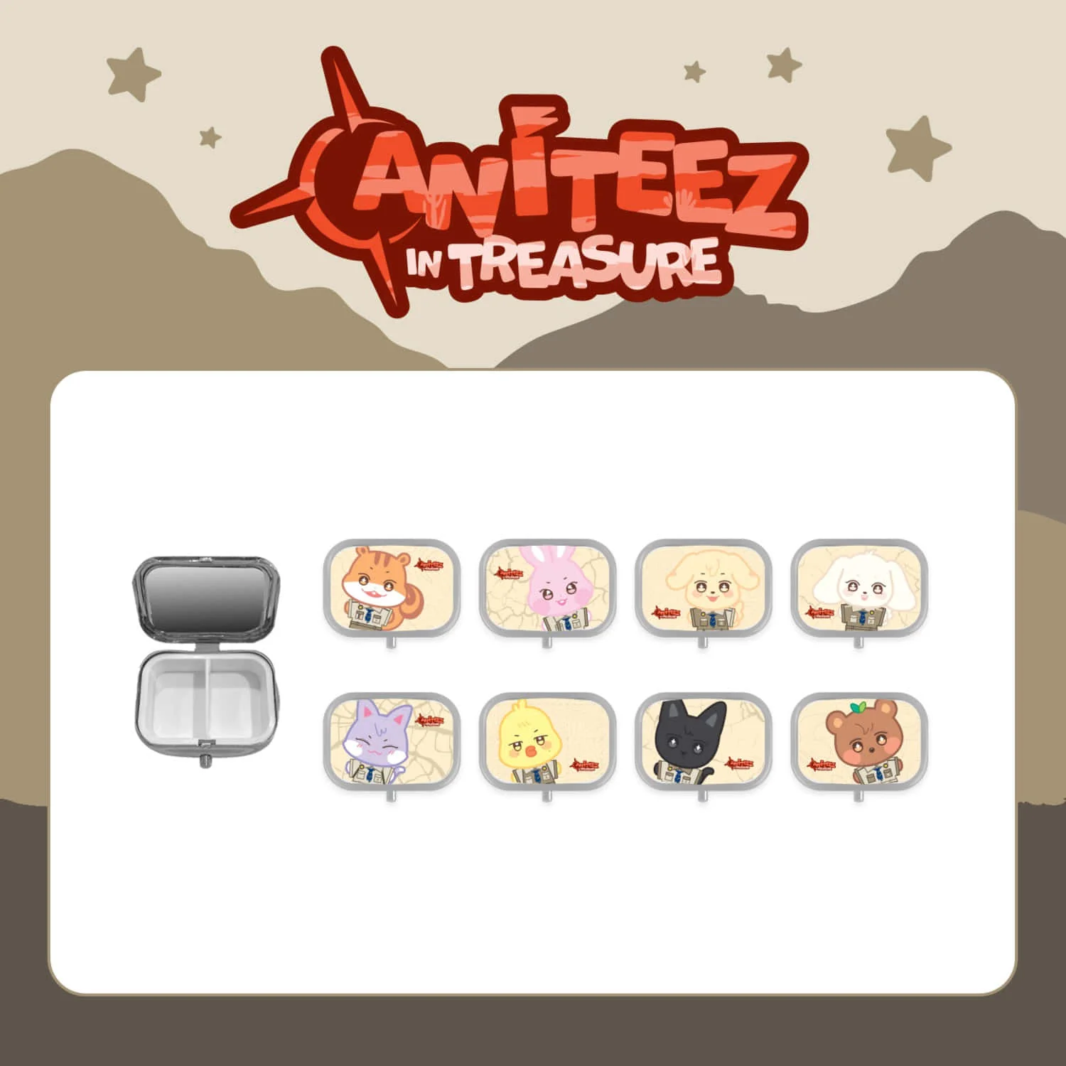 ATEEZ - ANITEEZ IN TREASURE OFFICIAL MD TREASURE TIN CASE