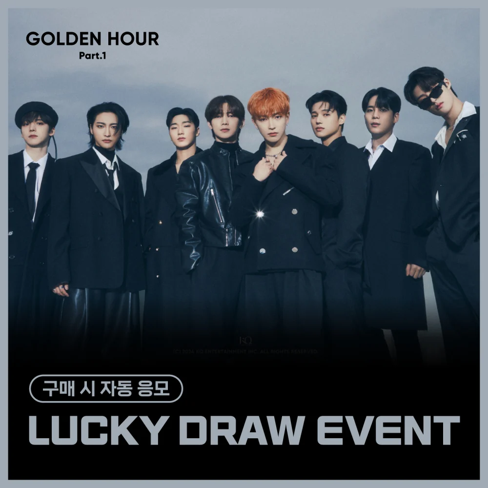 ATEEZ - GOLDEN HOUR : PART.1 10TH MINI ALBUM EVERLINE 2ND LUCKY DRAW EVENT PHOTOBOOK 3 RANDOM