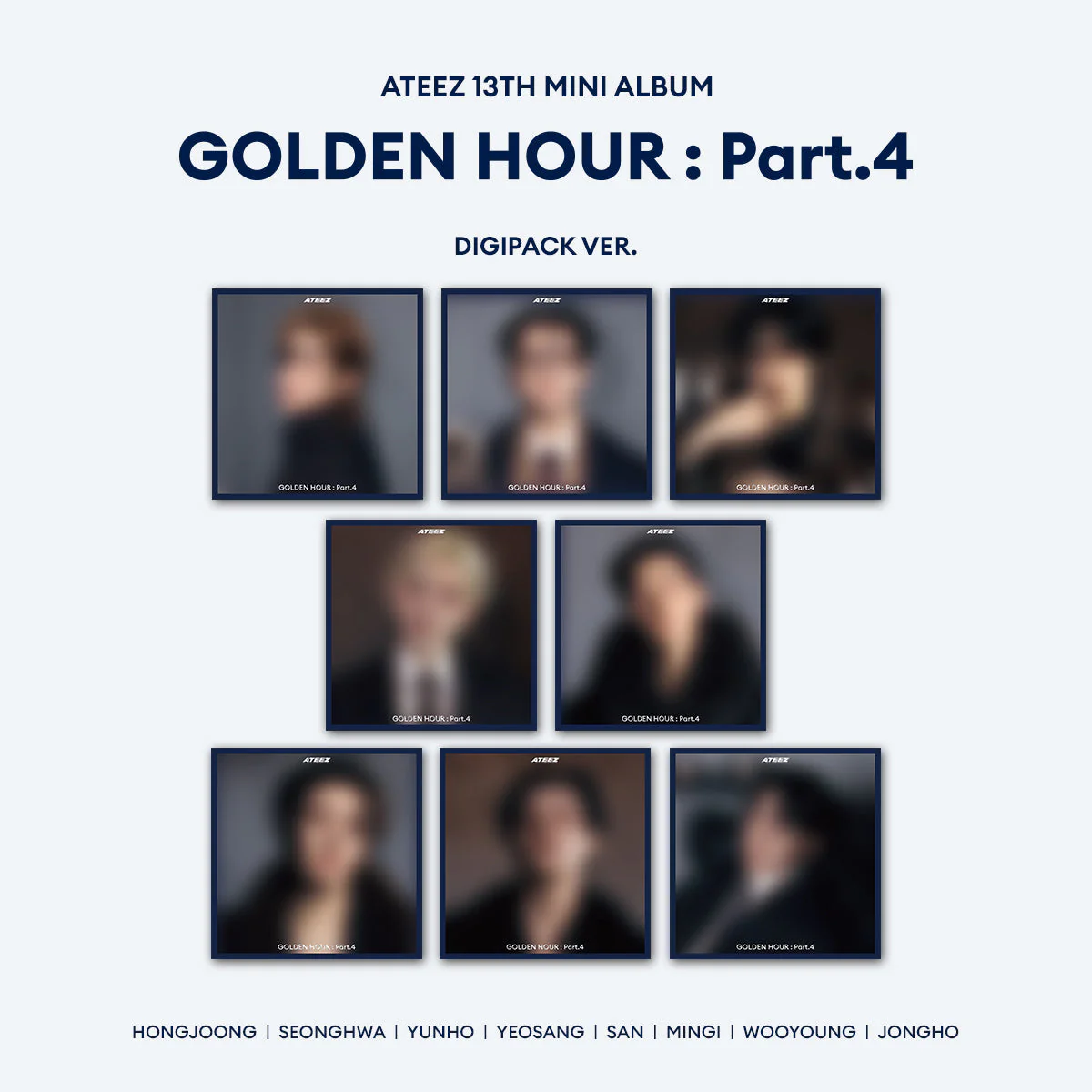 ATEEZ - GOLDEN HOUR : PART.4 MINI 13TH ALBUM DIGIPACK RANDOM