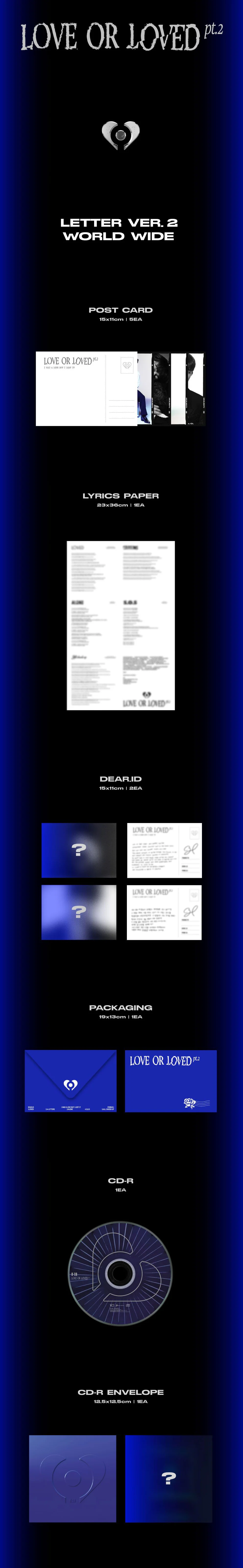 B.I - LOVE OR LOVED PART.2 ASIA LETTER VER. - Image 3