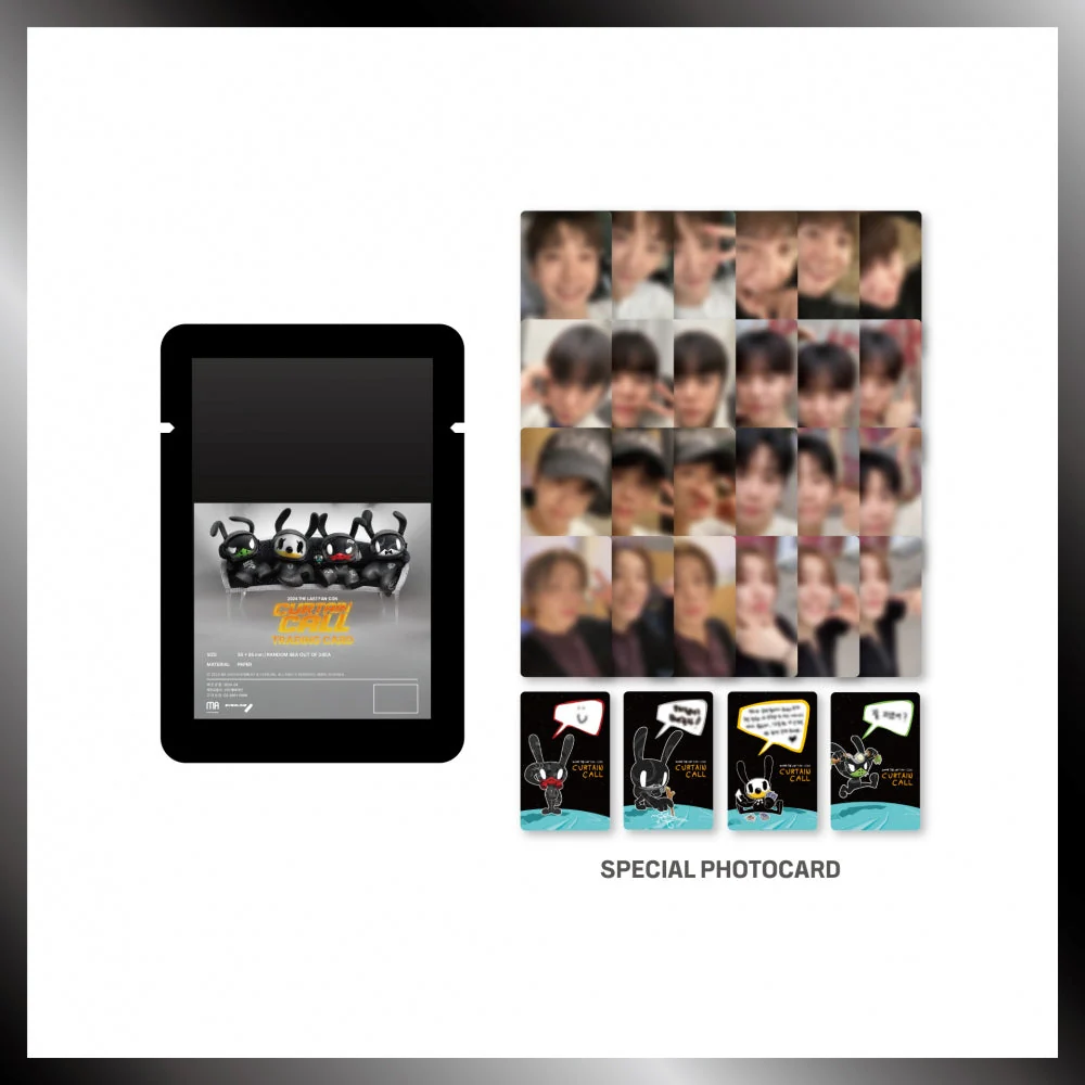 BANG&JUNG&YOO&MOON - CURTAIN CALL 2024 THE LAST FAN-CON OFFICIAL MD TRADING CARD