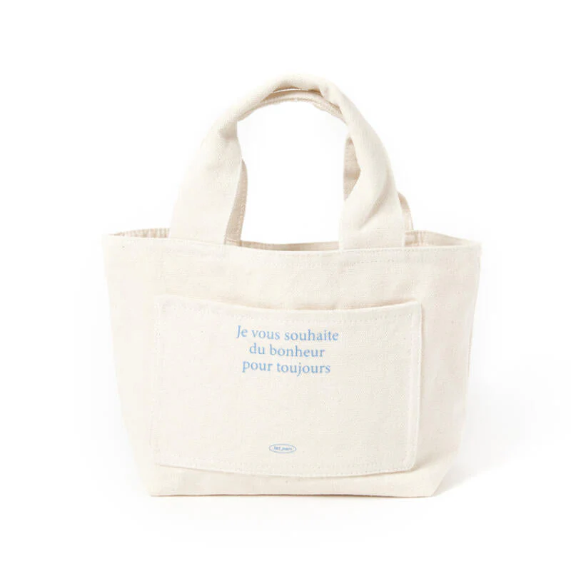 BIG POCKET ECO BAG IVORY