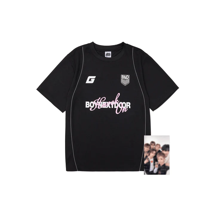 BOYNEXTDOOR - KNOCK ON VOL.1 FINAL OFFICIAL MD [BOYNEXTDOOR X GRAILZ] S/S T-SHIRT (BLACK)