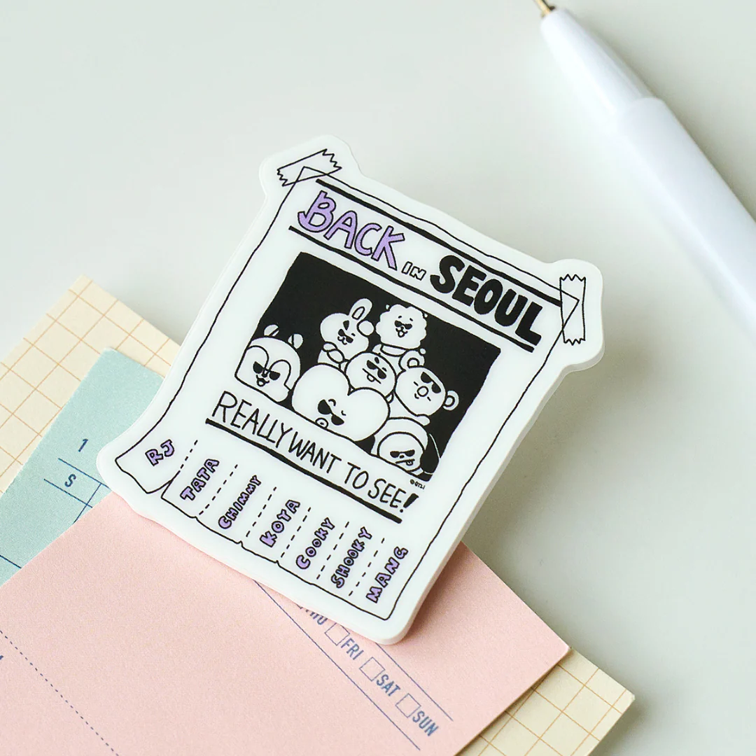 BT21 ACRYLIC MAGNETIC CLIP CITY EDITION - Image 5