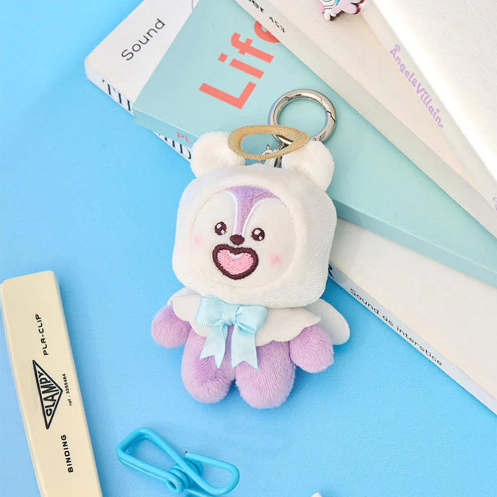 BT21 - ANGEL & VILLAIN ANGEL PLUSH KEYRING - Image 5