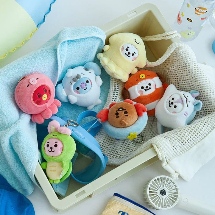 BT21 - BABY OCEAN FRIENDS MINI DOLL KEYRING