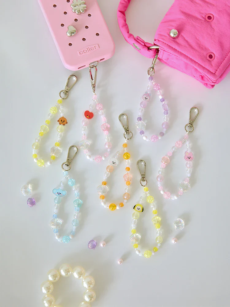 BT21 - BABY PEARL BEADS KEYRING
