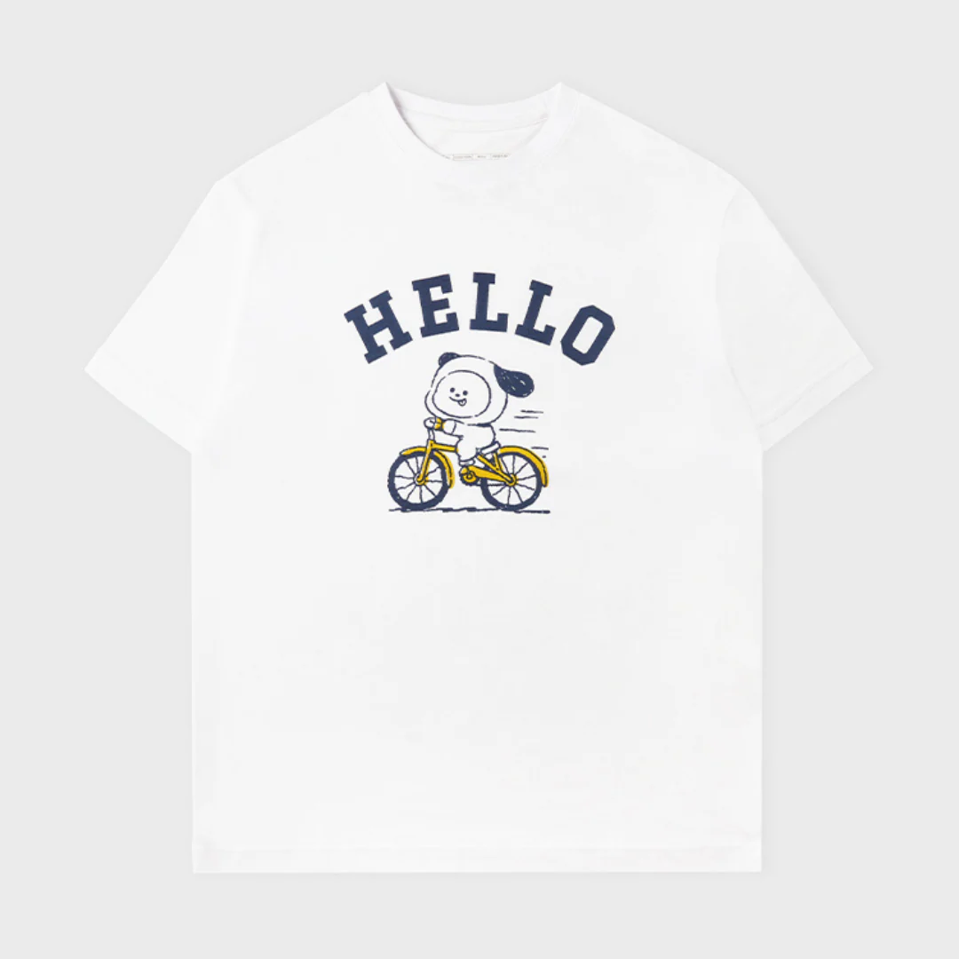 BT21 BASIC SHORT SLEEVE TSHIRT WHITE CHIMMY