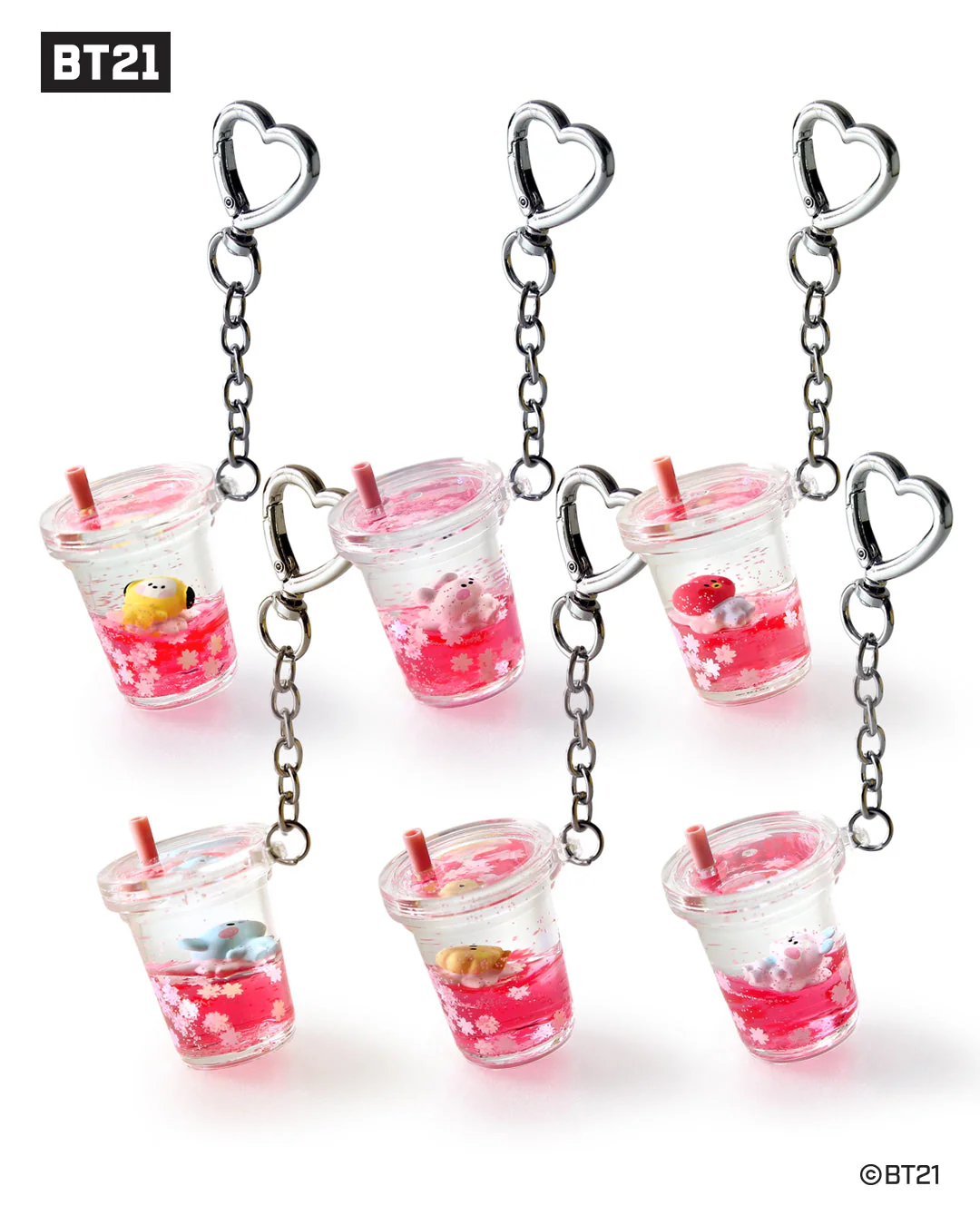BT21 - CHERRY BLOSSOM MININI WATER KEYRING