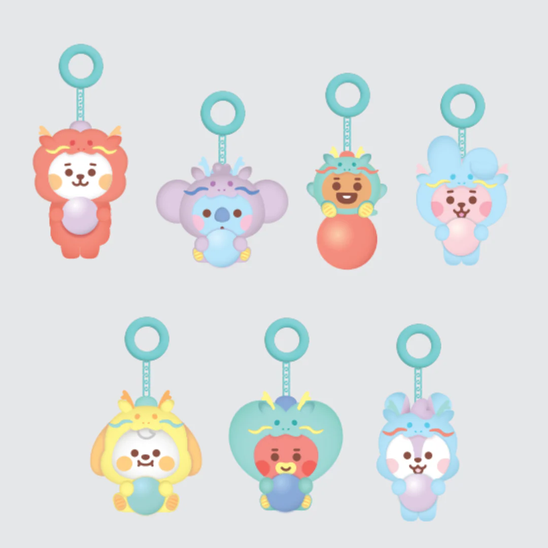 BT21 DRAGON FIGURE KEYRING