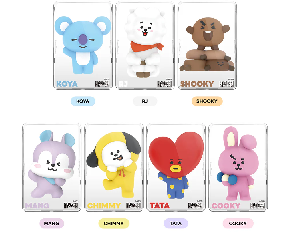 BT21 - MAGSAFE CLEAR CARD WALLET CASE