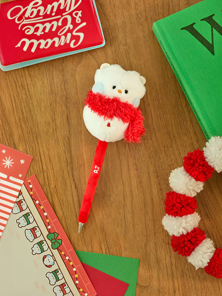 BT21 - MINI MININI PETIT HOLIDAY SNOWMAN DOLL GEL PEN - Image 5