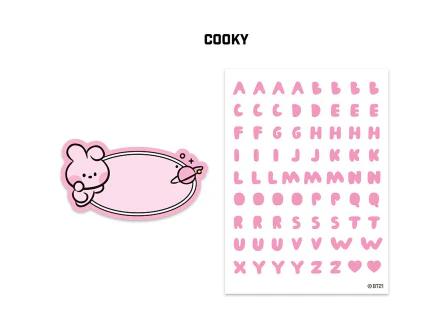BT21 MININI ACRYLIC PIN BADGE STICKER - Image 5