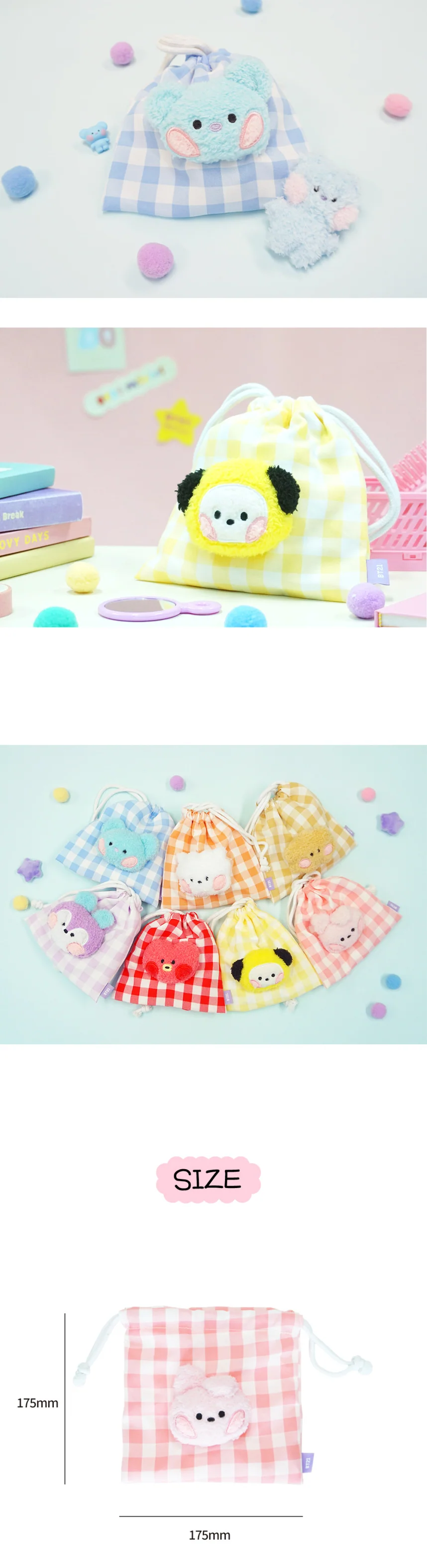 BT21 MININI FACE POUCH - Image 10