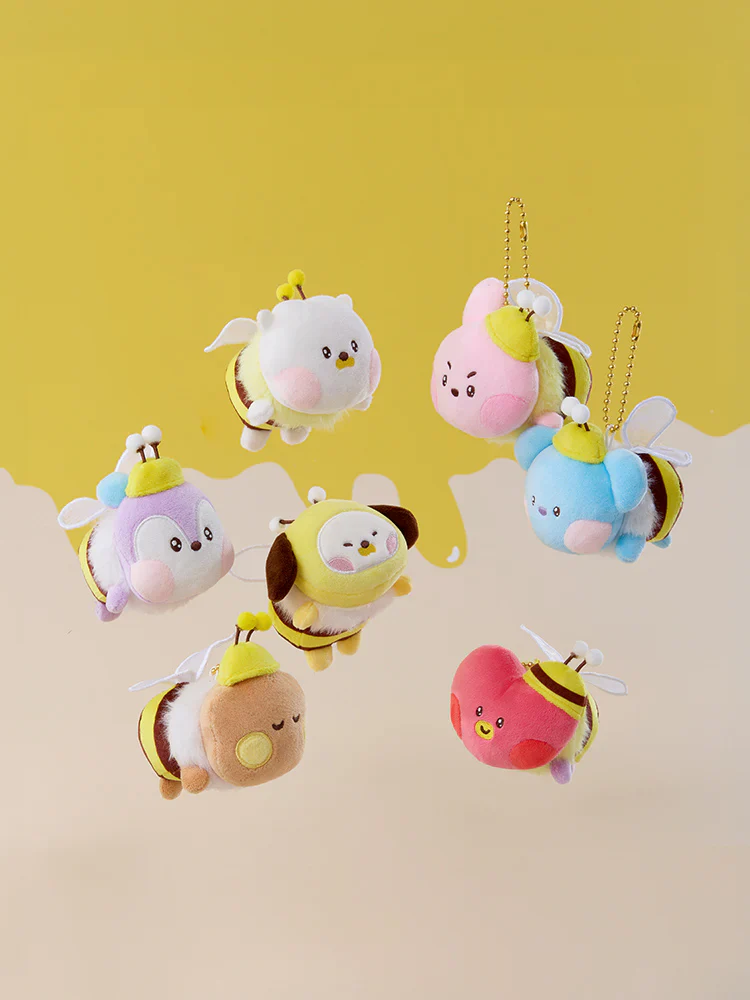BT21 - MININI HONEYBEE PLUSH KEYRING