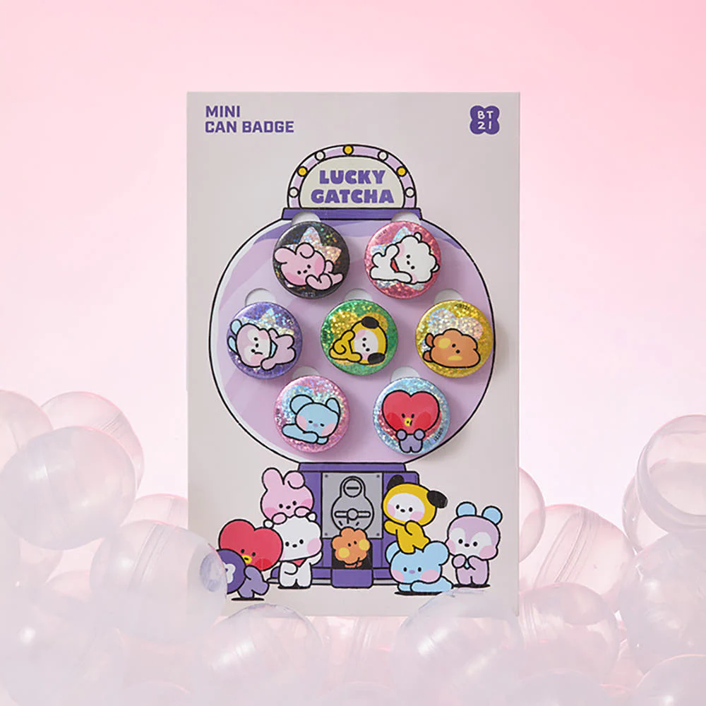 BT21 - MININI LUCKY GATCHA MINI CAN BADGE