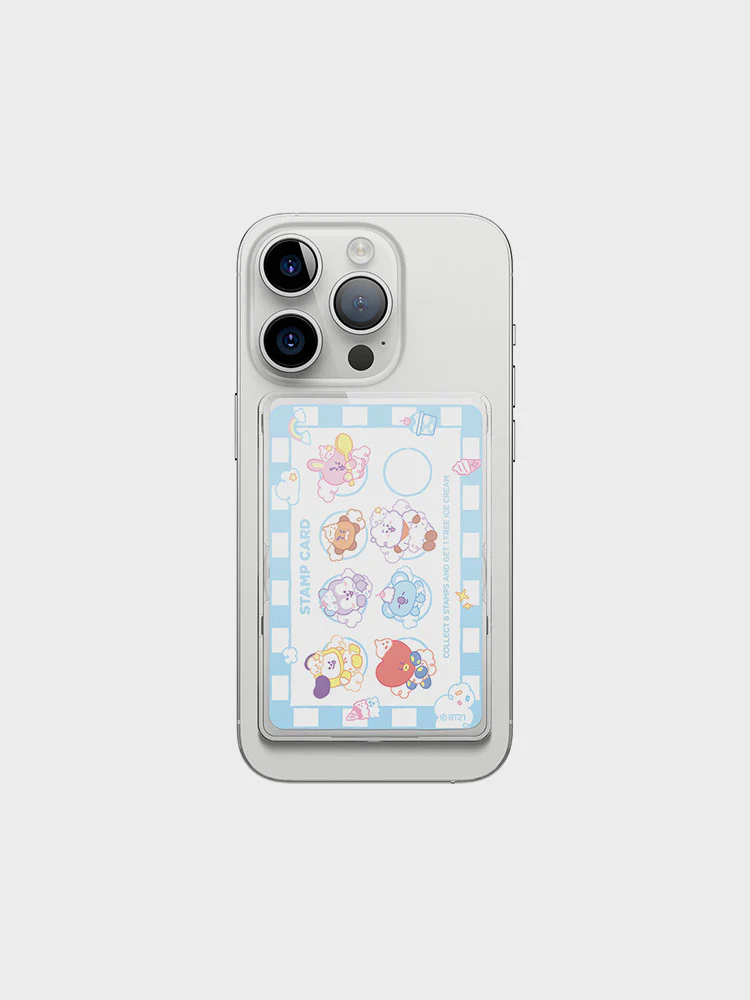 BT21 - ON THE CLOUD COLLECTION ELAGO MAC SAFE CLEAR CARD POCKET