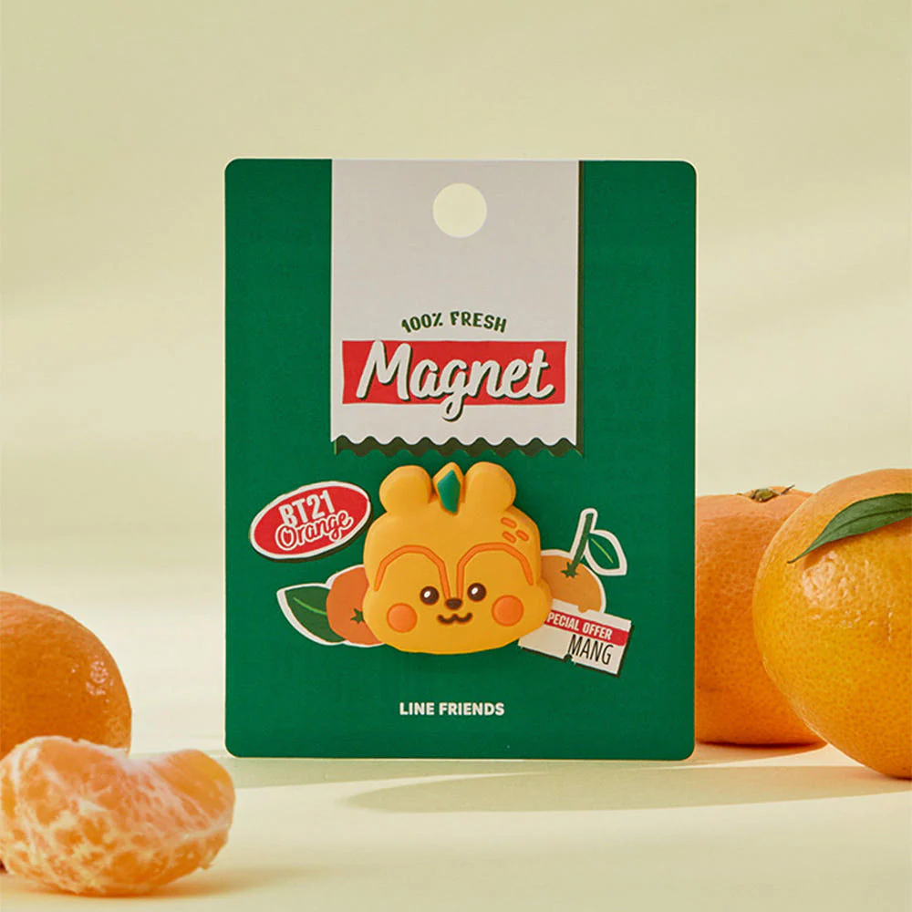 BT21 - ORANGE PARTY OFFICIAL MD BABY SILICON MAGNET - Image 5
