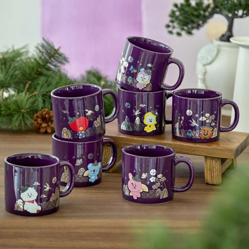BT21 - PREMIUM K EDITION MOTHER OF PEARL GRAPHIC MUG CUP (320ml)