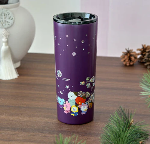 BT21 - PREMIUM K EDITION MOTHER OF PEARL GRAPHIC TUMBLER (710ml)