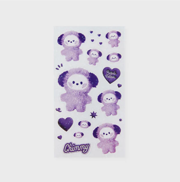 BT21 PURPLE OF WISH EDITION MININI STICKER - Image 2