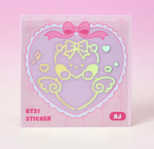 BT21 - RIBBONED U MININI HOLOGRAM MEDIUM STICKER (2EA) - Image 7