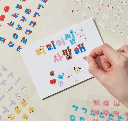 BT21 - SOUVENIR EDITION HANGEUL STICKER