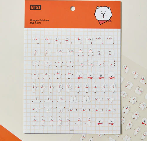 BT21 - SOUVENIR EDITION HANGEUL STICKER - Image 3