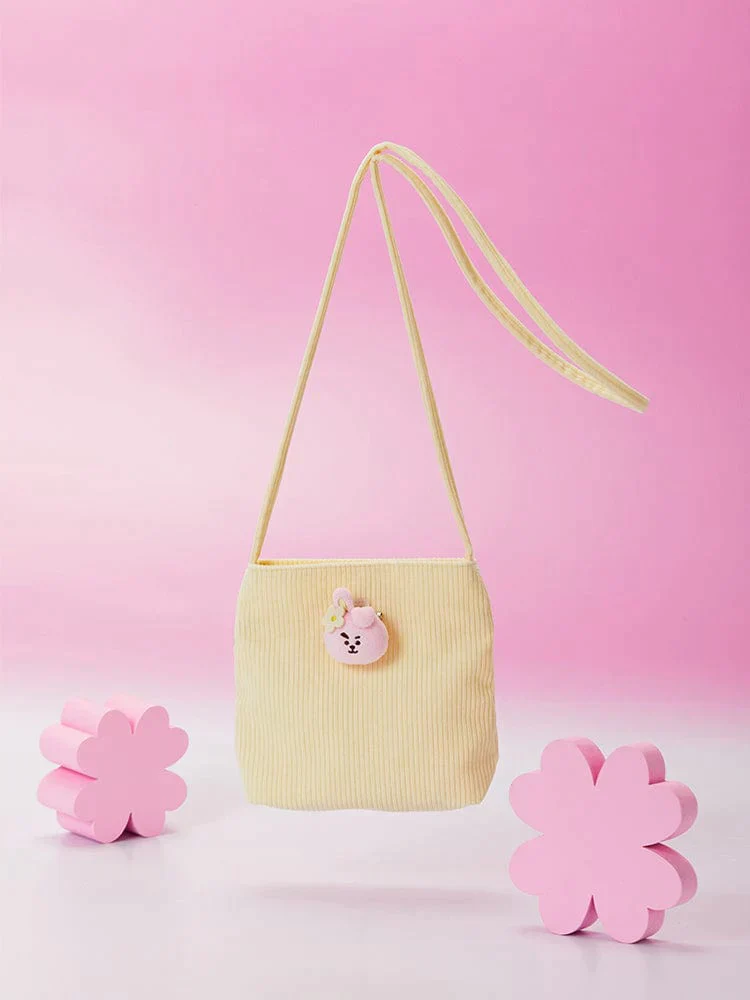 BT21 - SPRING DAYS MINI CORDUROY CROSSBODY BAG COOKY