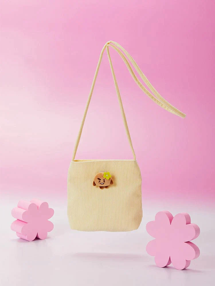 BT21 - SPRING DAYS MINI CORDUROY CROSSBODY BAG SHOOKY