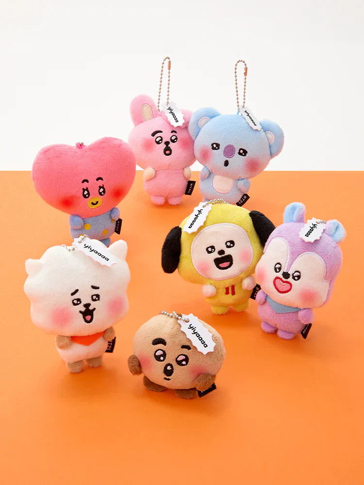 BT21 - TODAY'S FACE HEARTBEAT PLUSH KEYRING