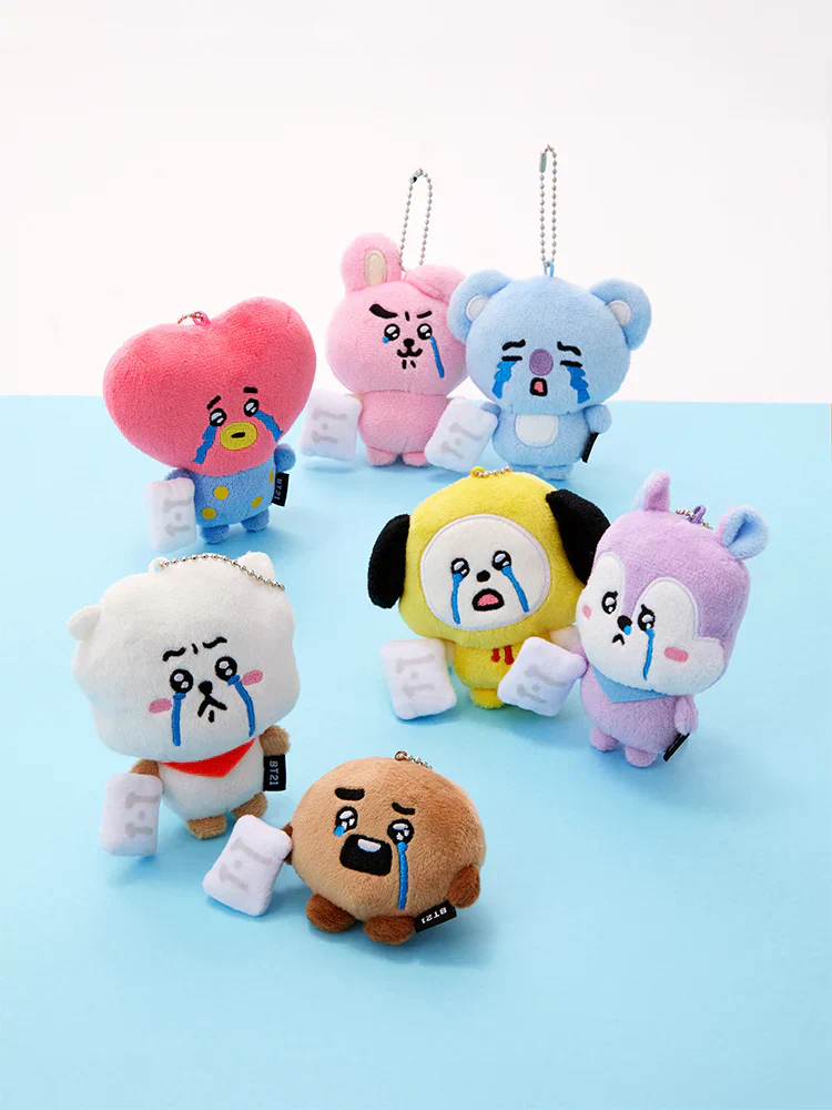 BT21 - TODAY'S FACE TEARDROP PLUSH KEYRING
