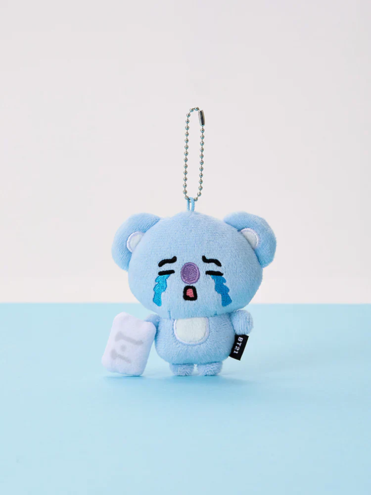 BT21 - TODAY'S FACE TEARDROP PLUSH KEYRING - Image 2