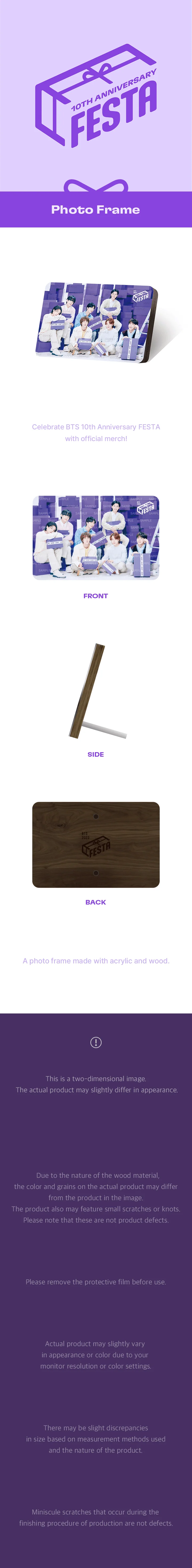 BTS - 10TH ANNIVERSARY FESTA OFFICIAL MD - Image 17