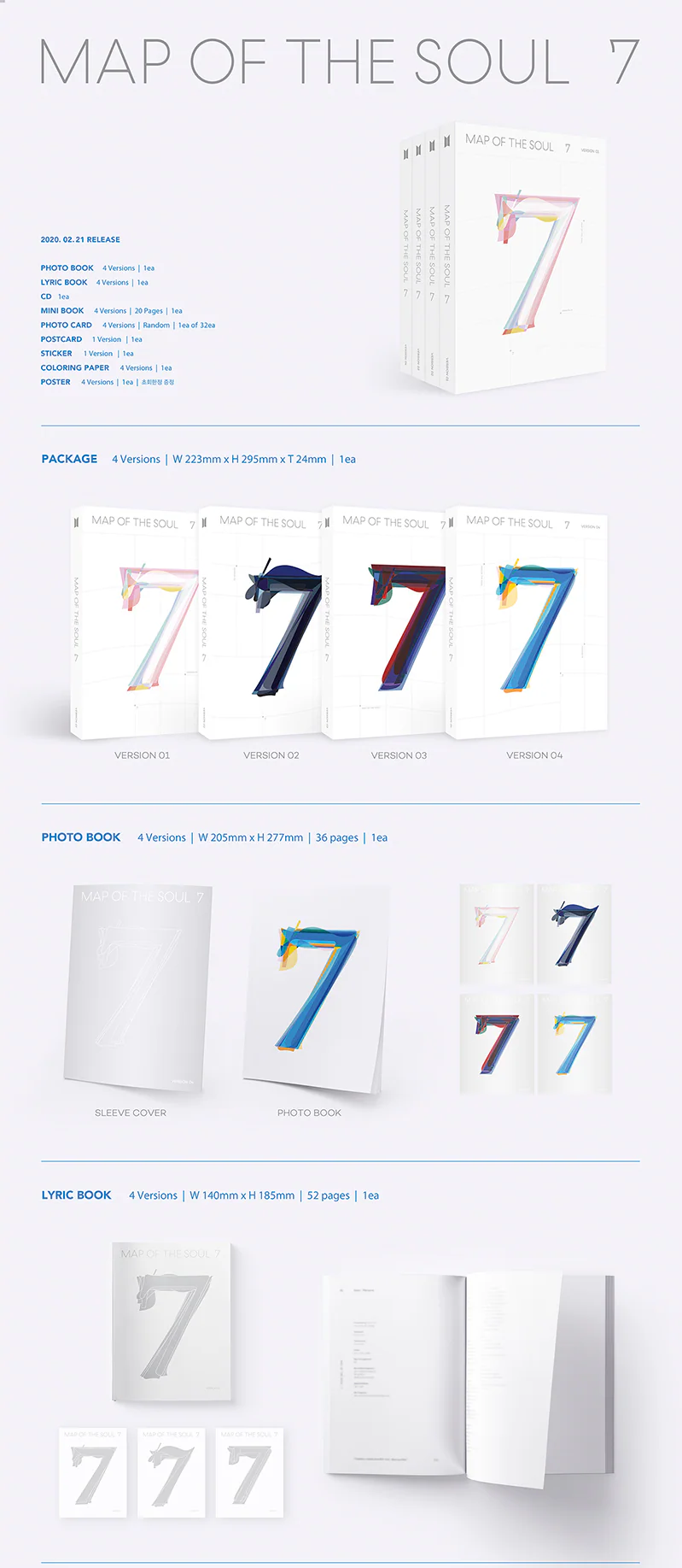 BTS - 4TH FULL ALBUM MAP OF THE SOUL 7 - Image 2