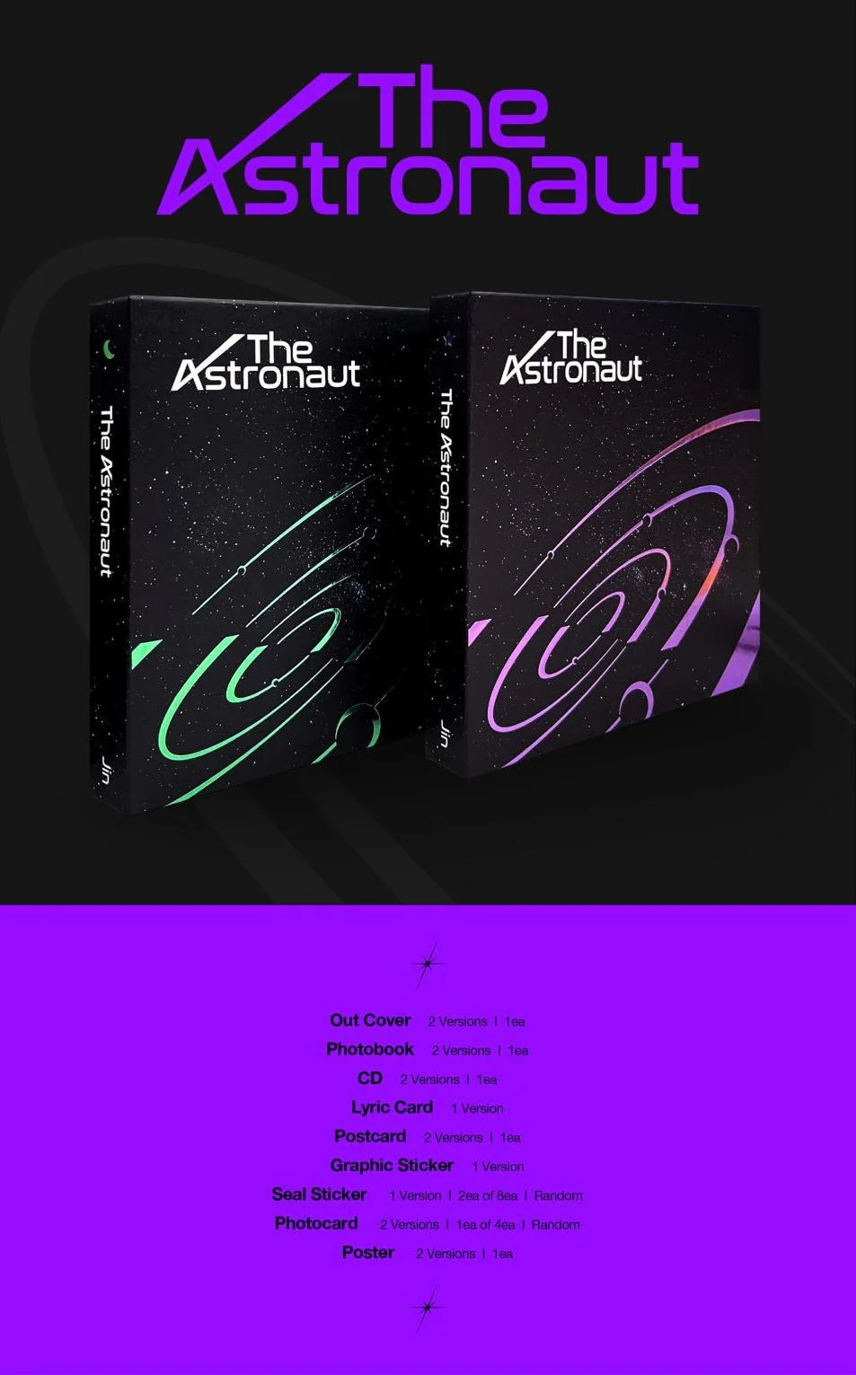 BTS JIN - THE ASTRONAUT 1ST SINGLE ALBUM STANDARD VER. - Image 4