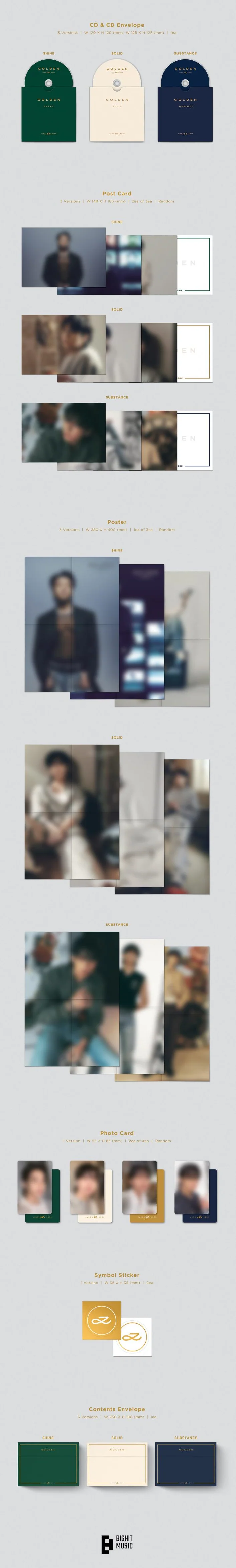 BTS JUNGKOOK - GOLDEN 1ST SOLO ALBUM - Image 3