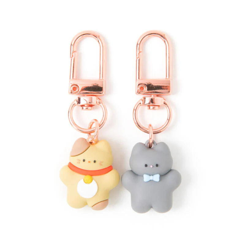 CAT FRIENDS KEYRING SET