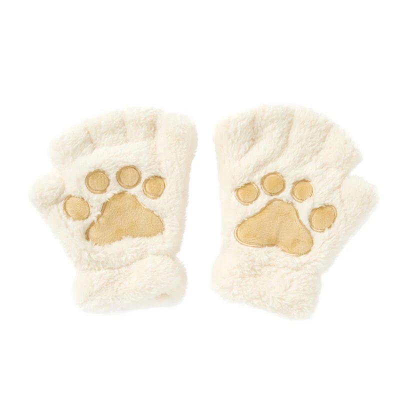 CAT POW GLOVES BEIGE