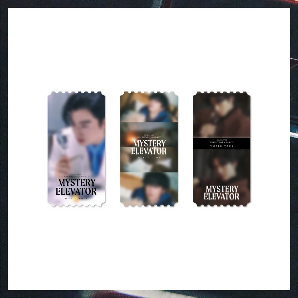 CHA-EUN-WOO - 2024 JUST ONE 10 MINUTE MYSTERY ELEVATOR OFFICIAL MD TICKET C VER.