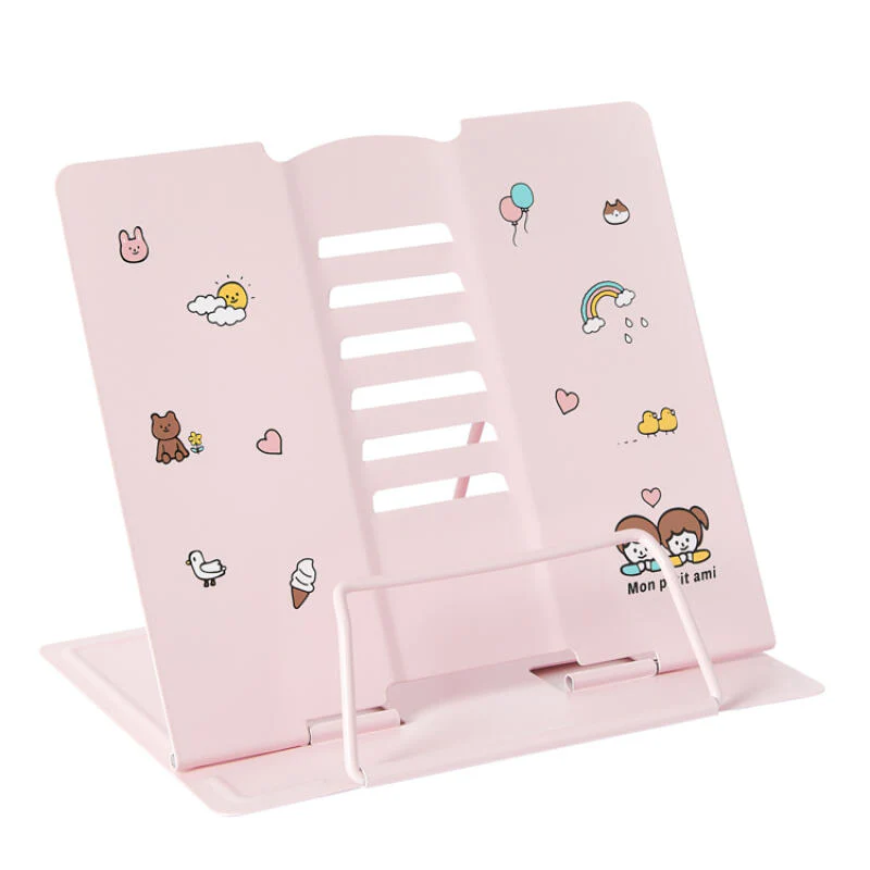 CHARACTER BOOK STAND PINK