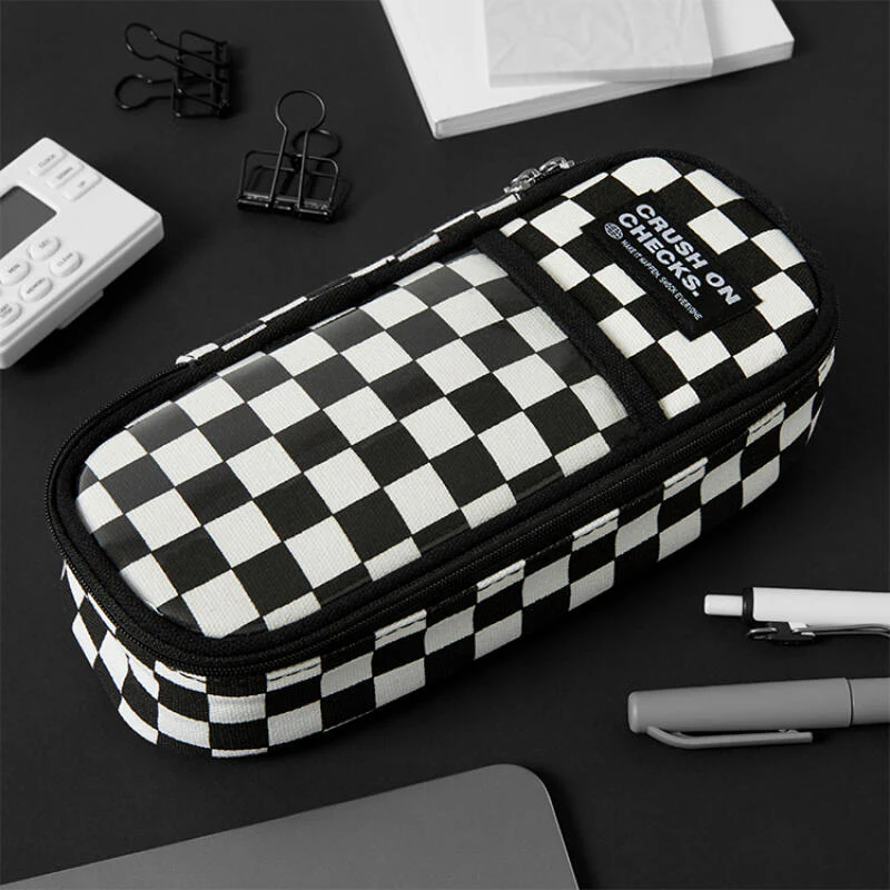 CHECKERBOARD PVC MULTI POUCH