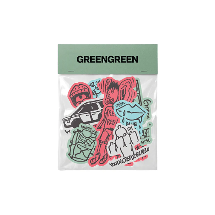 [2ND PRE-ORDER] CORTIS - GREENGREEN OFFICIAL MD STICKER SET
