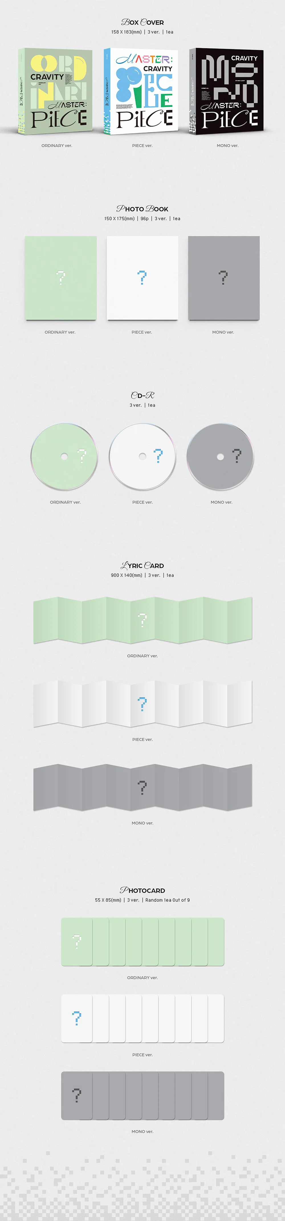 CRAVITY - MASTER PIECE 5TH MINI ALBUM - Image 3